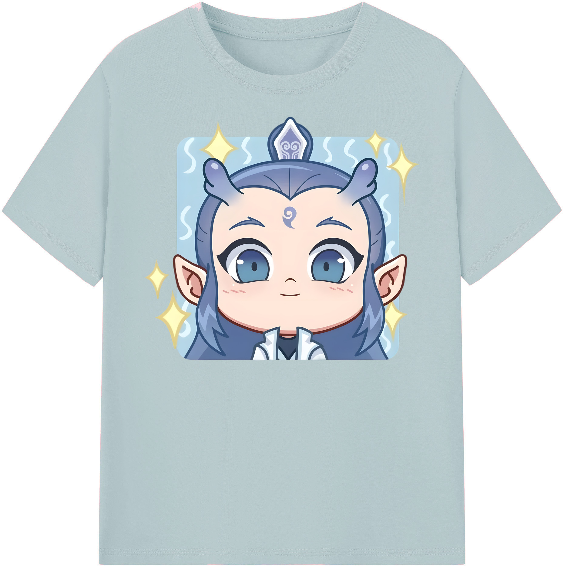 （画像用） Ne Zha 2 ナタ 魔童の大暴れ 綿100％半袖Tシャツ（フロントプリント）